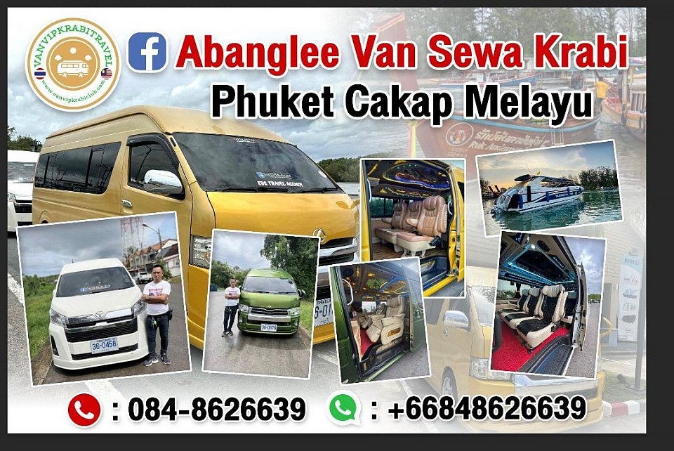 sewavan Hatyai Phuket krabi  Trip krabi Phuket Hatyai  Abang Lee TRAVEL krabi Phuket  Vanvipkrabi VAN SEWA krabi Van sewa phuket cakap melayu.. WhatsApp+66848626639 wasap.my/66848626639